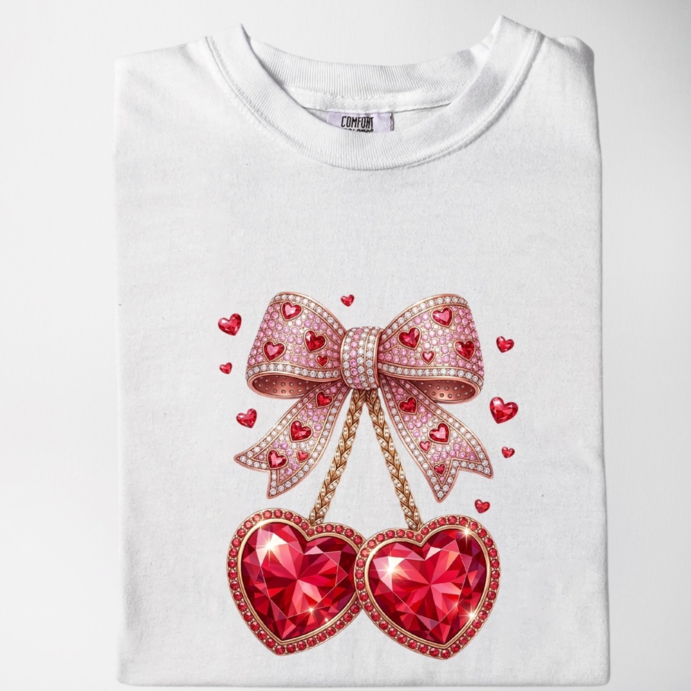 Bling Faux Rhinestone T-shirt. 3D look S M L XL Made to order New Beautiful - Picture 12 of 17